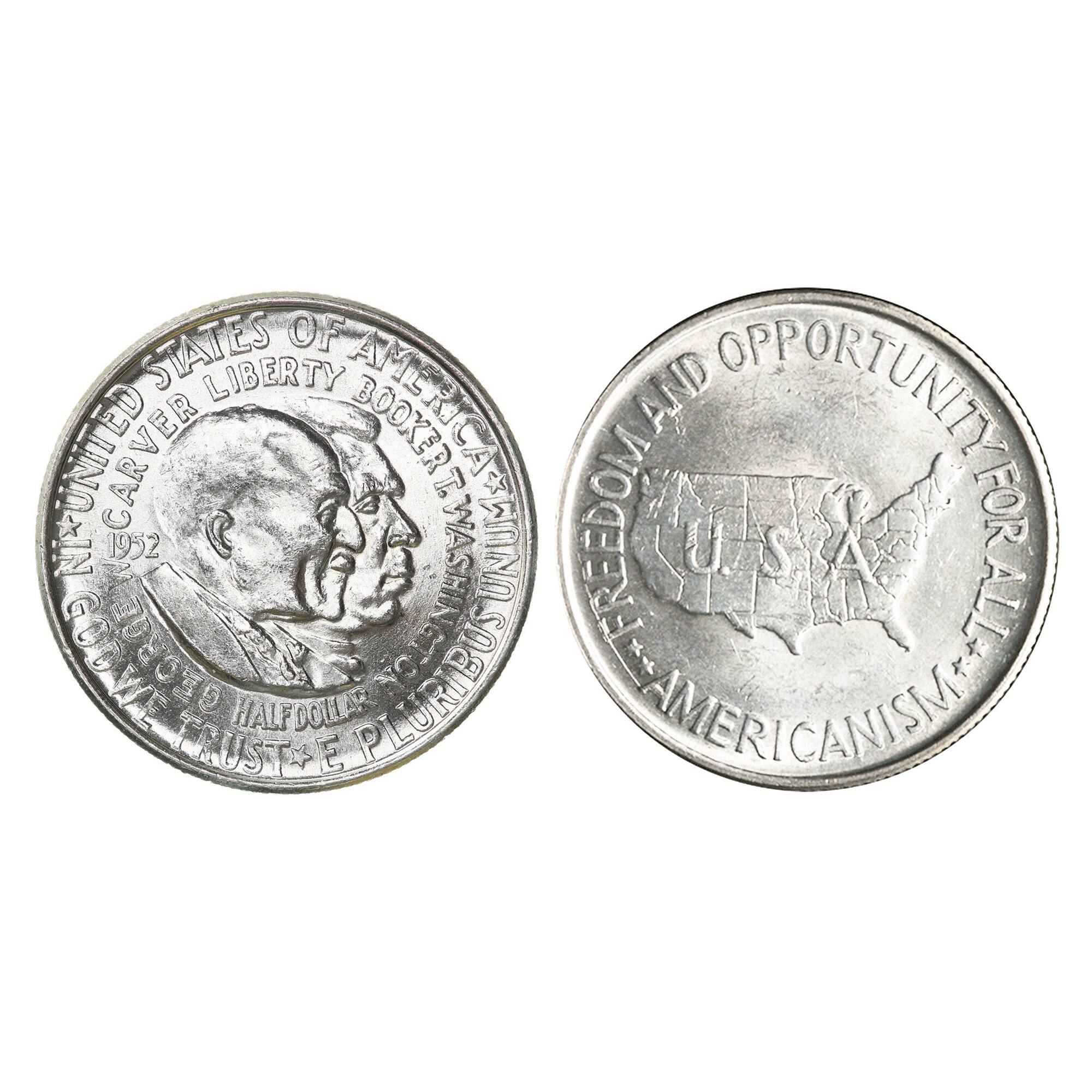 Black History Carver and Washington Coin and Stamp Set